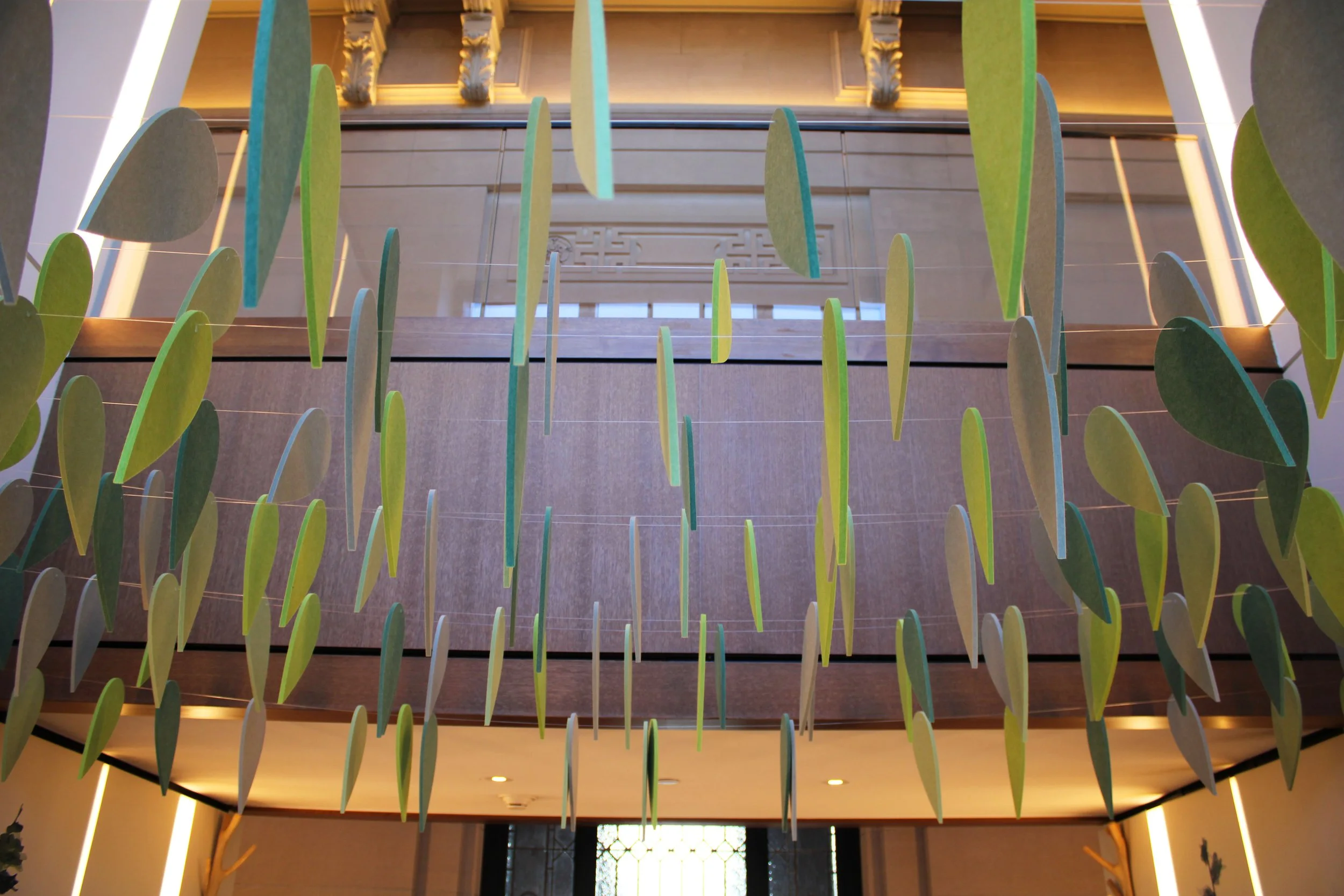 Leaves in the ceiling